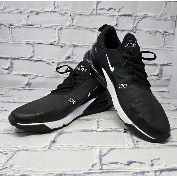 Nike Air Max 270 G Golf Shoes Black White Men’s Sz 13 CK6483-001 main image 9